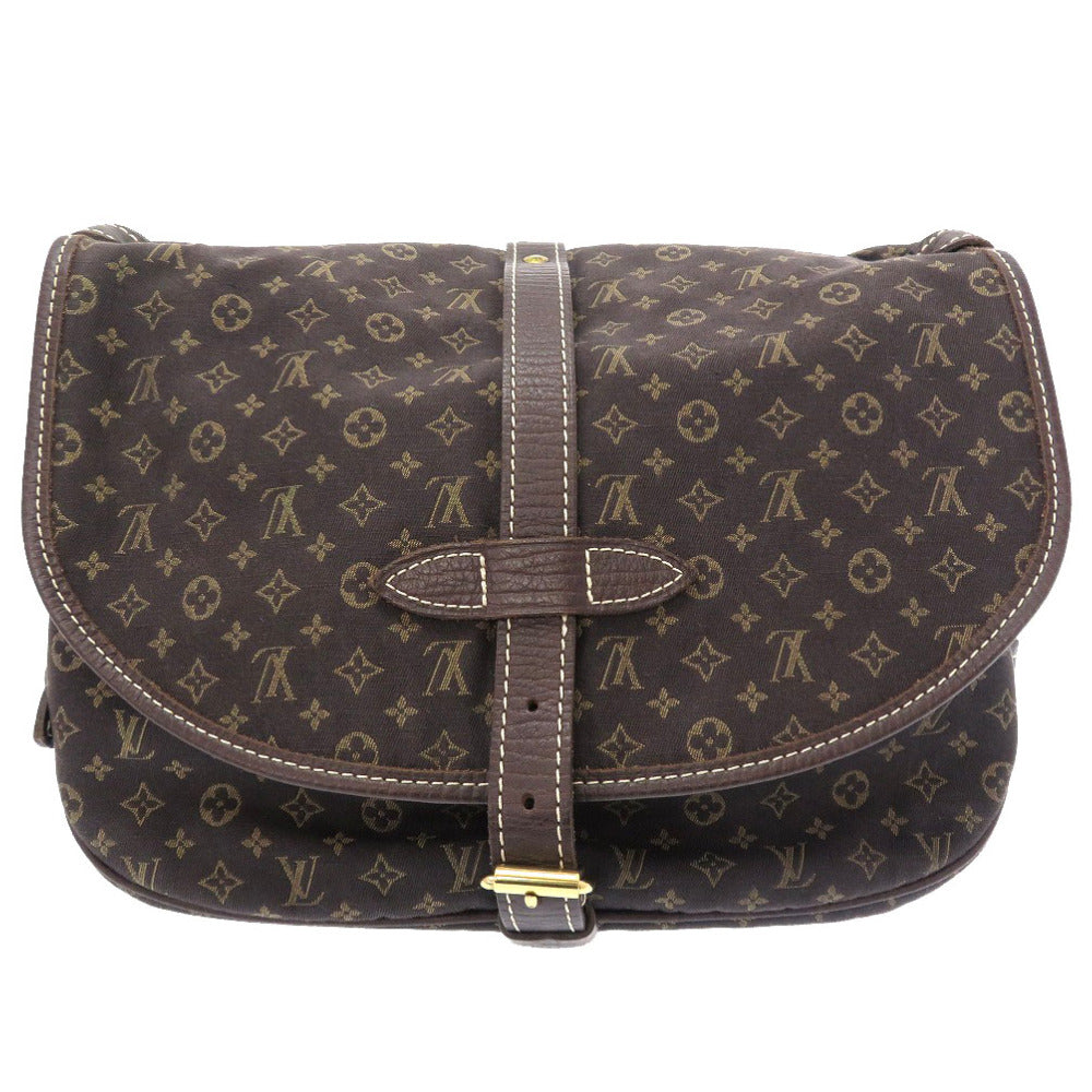 Louis Vuitton Monogram Run Saumur 30 Ebene Shoulder Bag