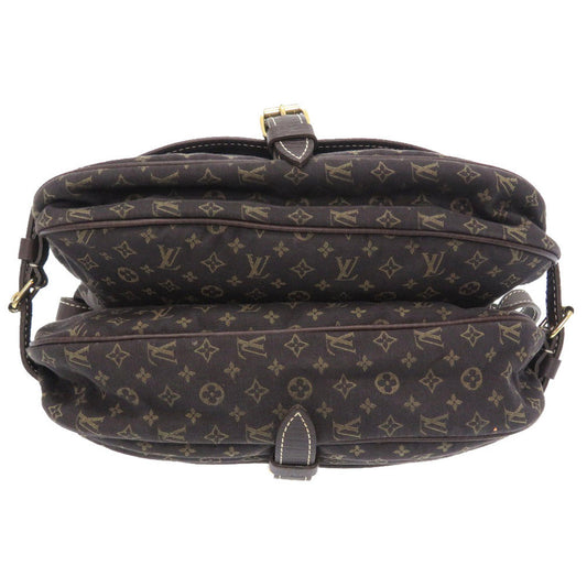 Louis Vuitton Monogram Run Saumur 30 Ebene Shoulder Bag