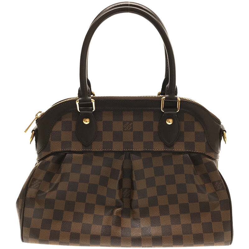 Louis Vuitton Trevi PM Damier Ebene Leather 2WAY Handbag