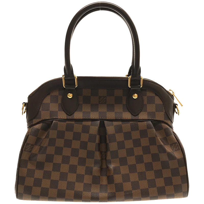 Louis Vuitton Trevi PM Damier Ebene Leather 2WAY Handbag