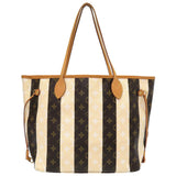 Louis Vuitton Monogram Rayule Neverfull MM Tote Bag LV Brown Beige