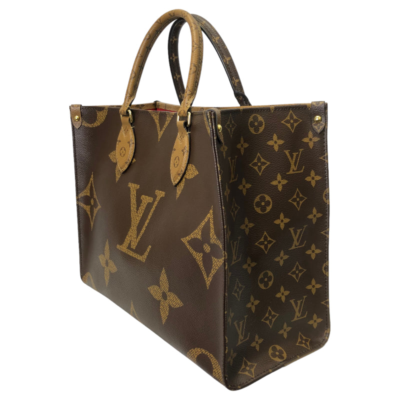 Louis Vuitton On The Go MM Monogram Giant Reverse Handbag