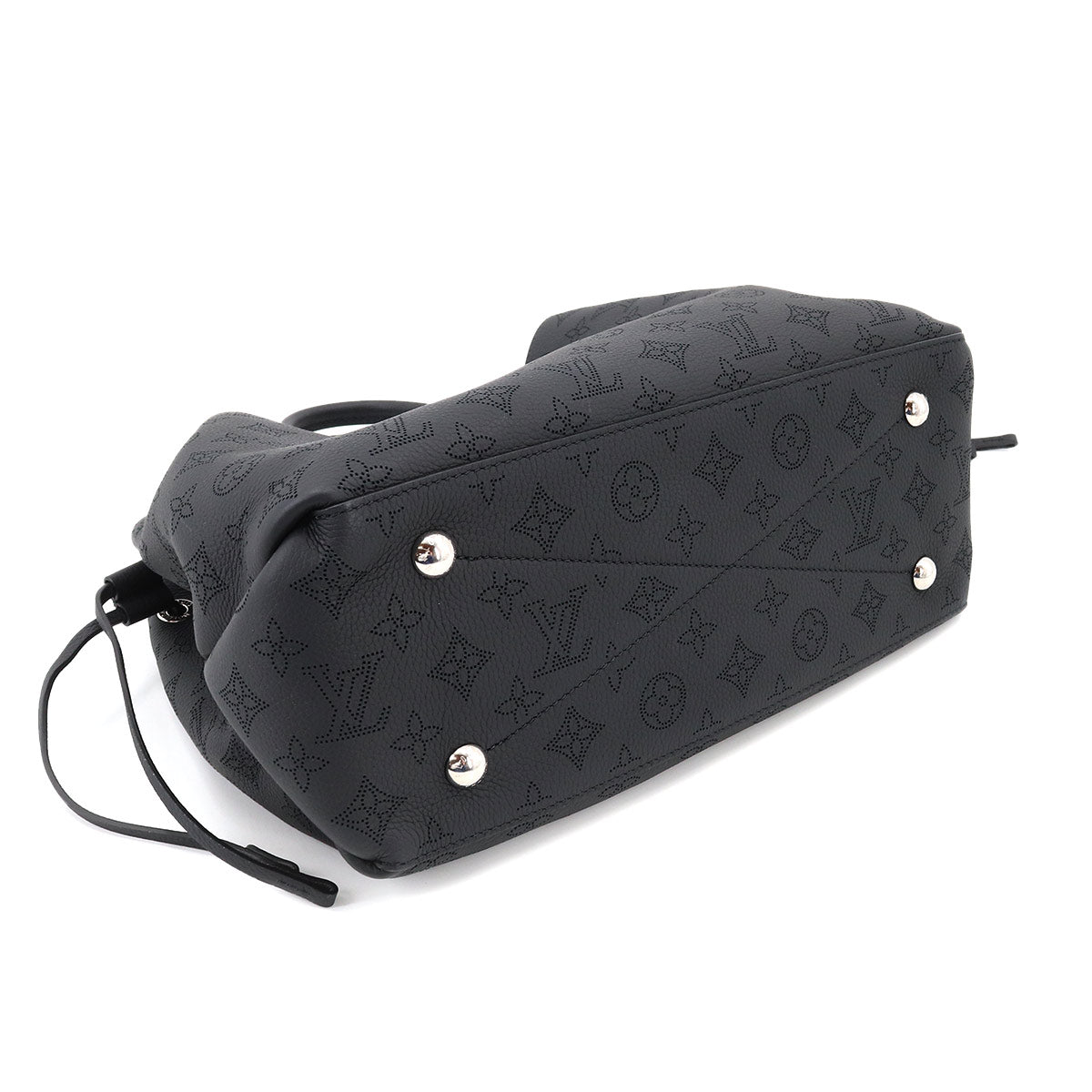 Louis Vuitton Backpack Multi-pocket Rucksack Nylon Leather Black