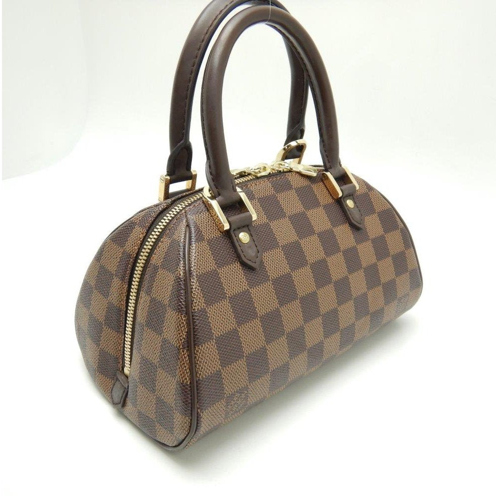 Louis Vuitton Damier Rivera Mini Ebene Handbag Brown