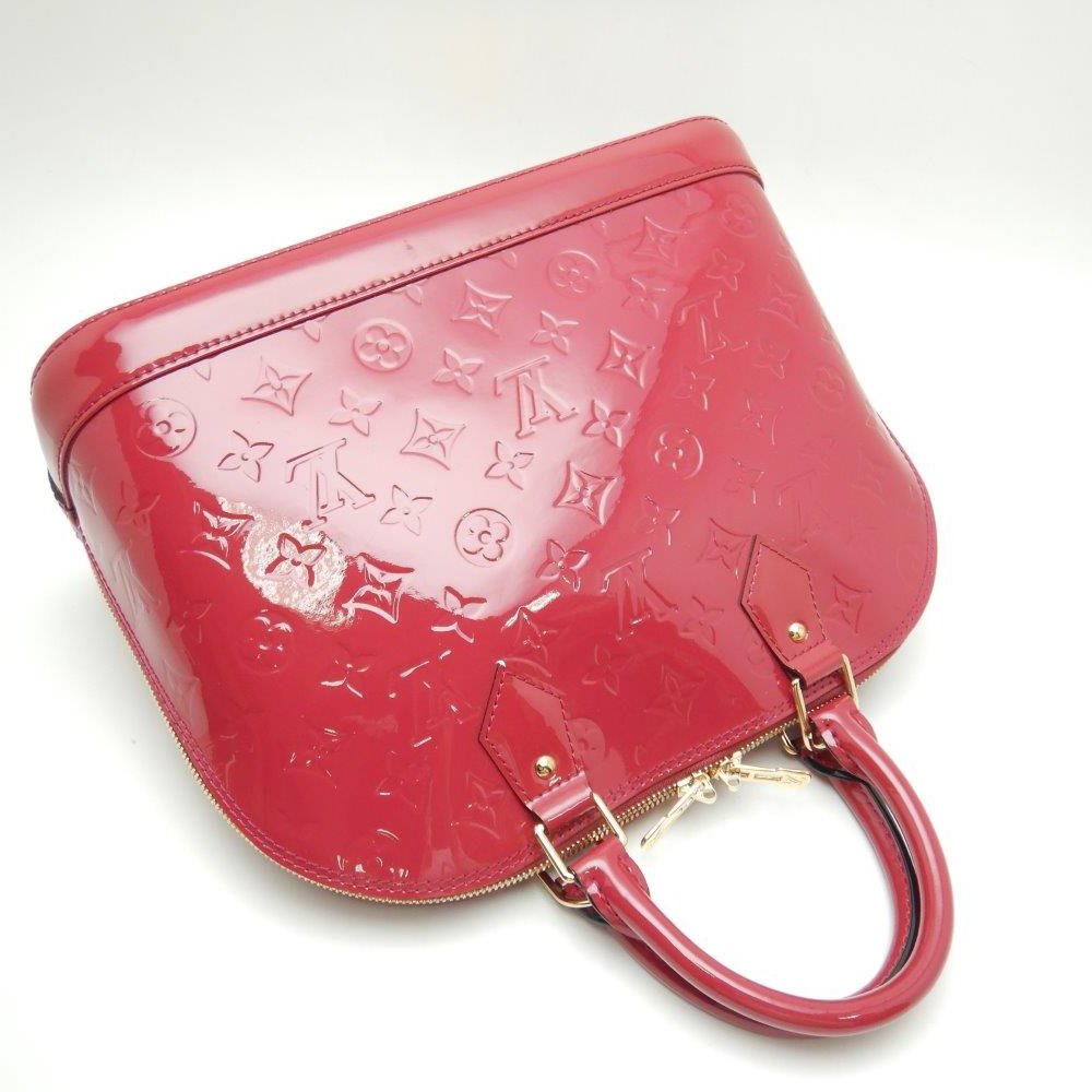 Louis Vuitton Vernis Alma PM Rose Andian Handbag