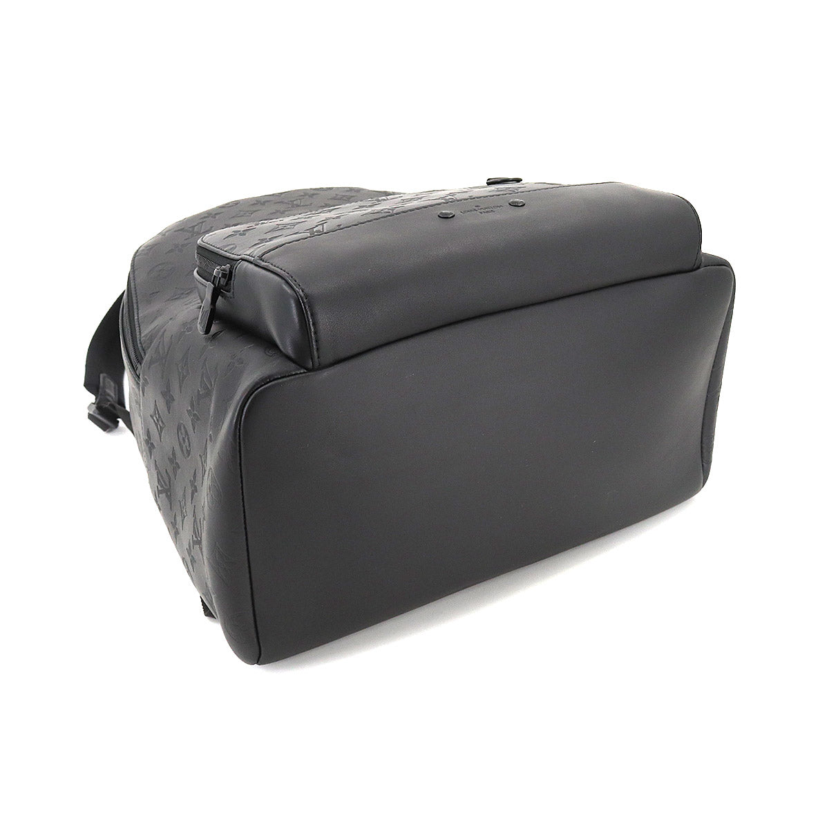 Louis Vuitton Monogram Shadow Racer Backpack Leather Black