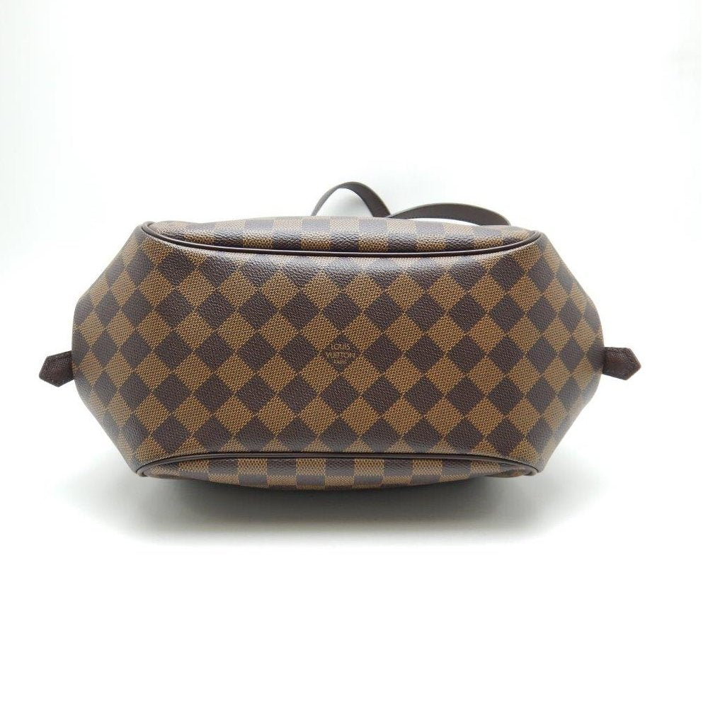 Louis Vuitton Damier Belem MM Ebene Shoulder Tote Brown