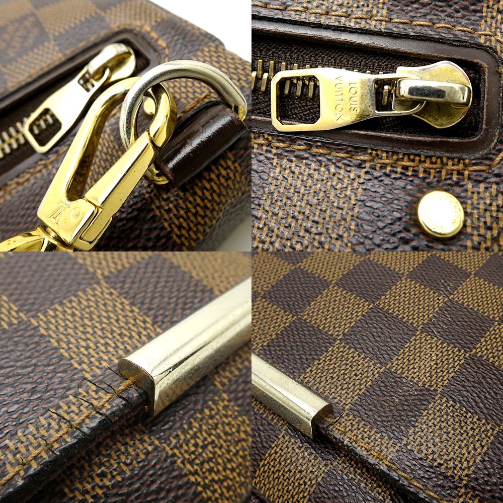 Louis Vuitton Damier Hoxton PM Ebene Shoulder Bag Brown