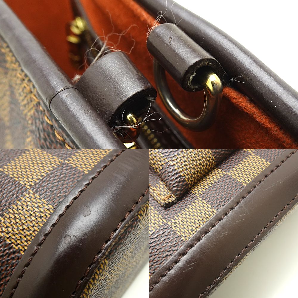 Louis Vuitton Damier Manosque PM Ebene Tote Bag Brown