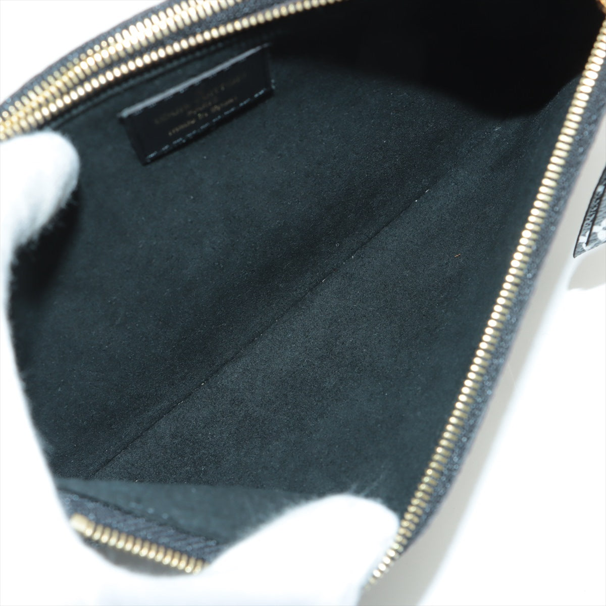 Louis Vuitton Jungle Giant Monogram Double Zip Pochette Black