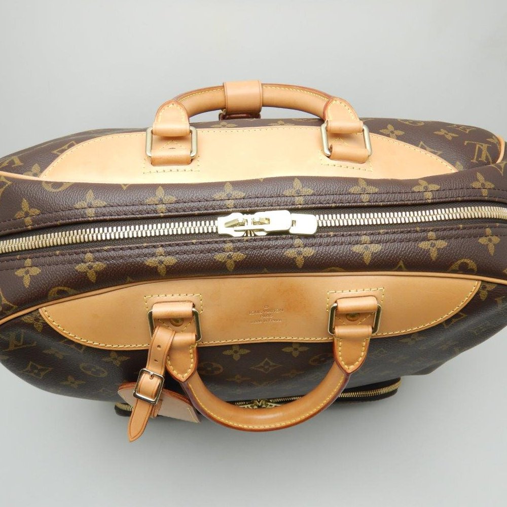 Louis Vuitton Monogram Evasion Brown Boston Bag Travel Bag