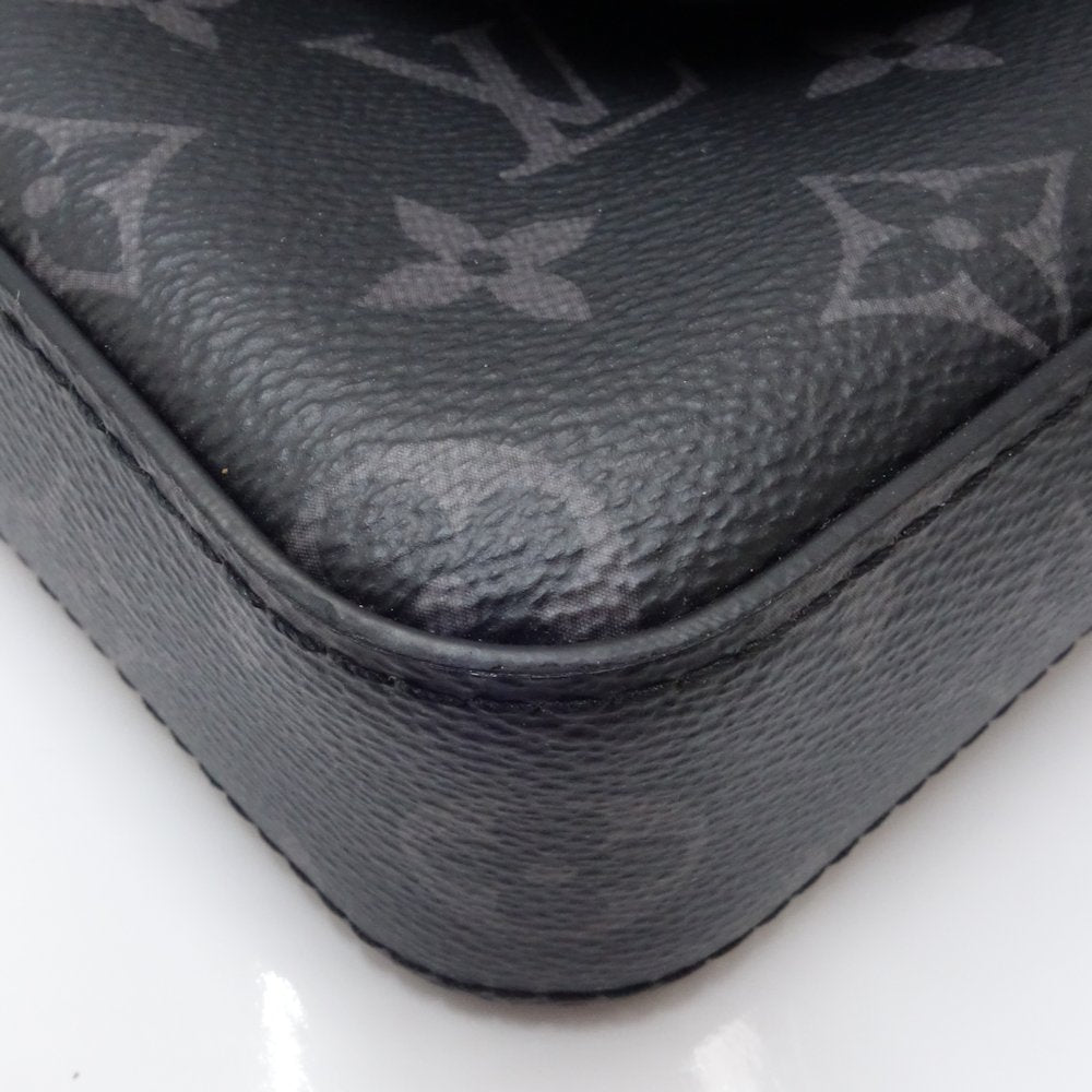 Louis Vuitton Crossbody Shoulder Bag Monogram Eclipse Black