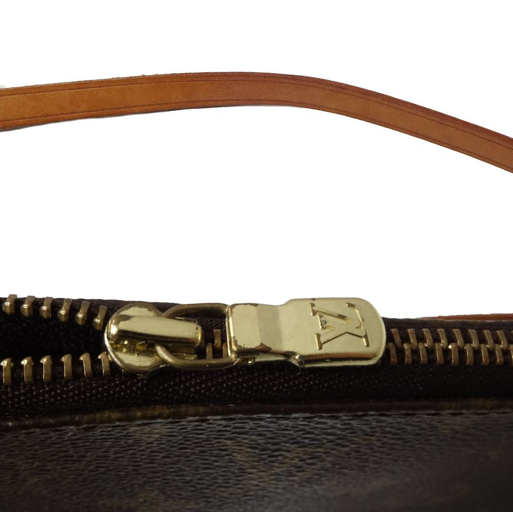 Louis Vuitton Monogram Pochette Accessoire Handbag Brown