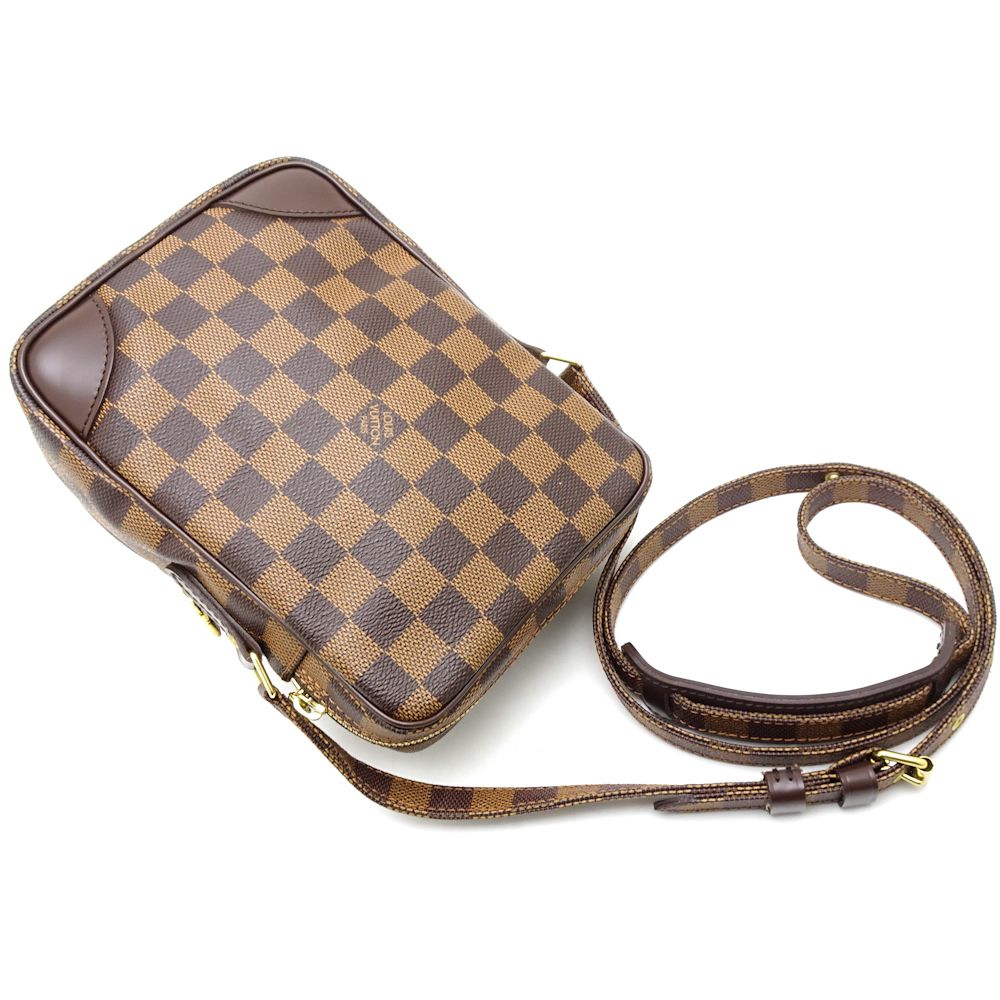 Louis Vuitton Amazon Damier Ebene Shoulder Bag Brown