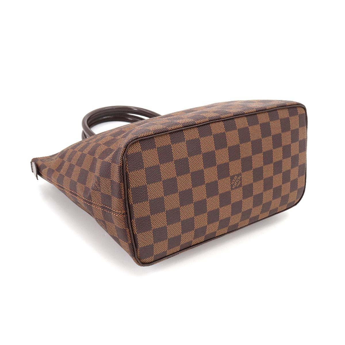 Louis Vuitton Damier Saleya PM Tote Bag Ebene Brown Gold Hardware