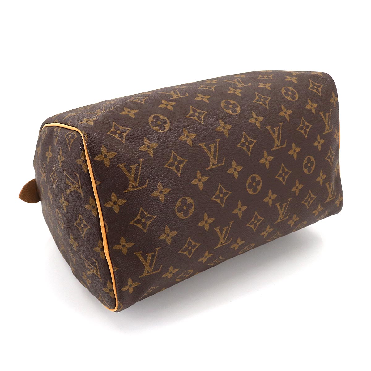 Louis Vuitton Monogram Speedy 30 Hand Bag Brown Gold Hardware