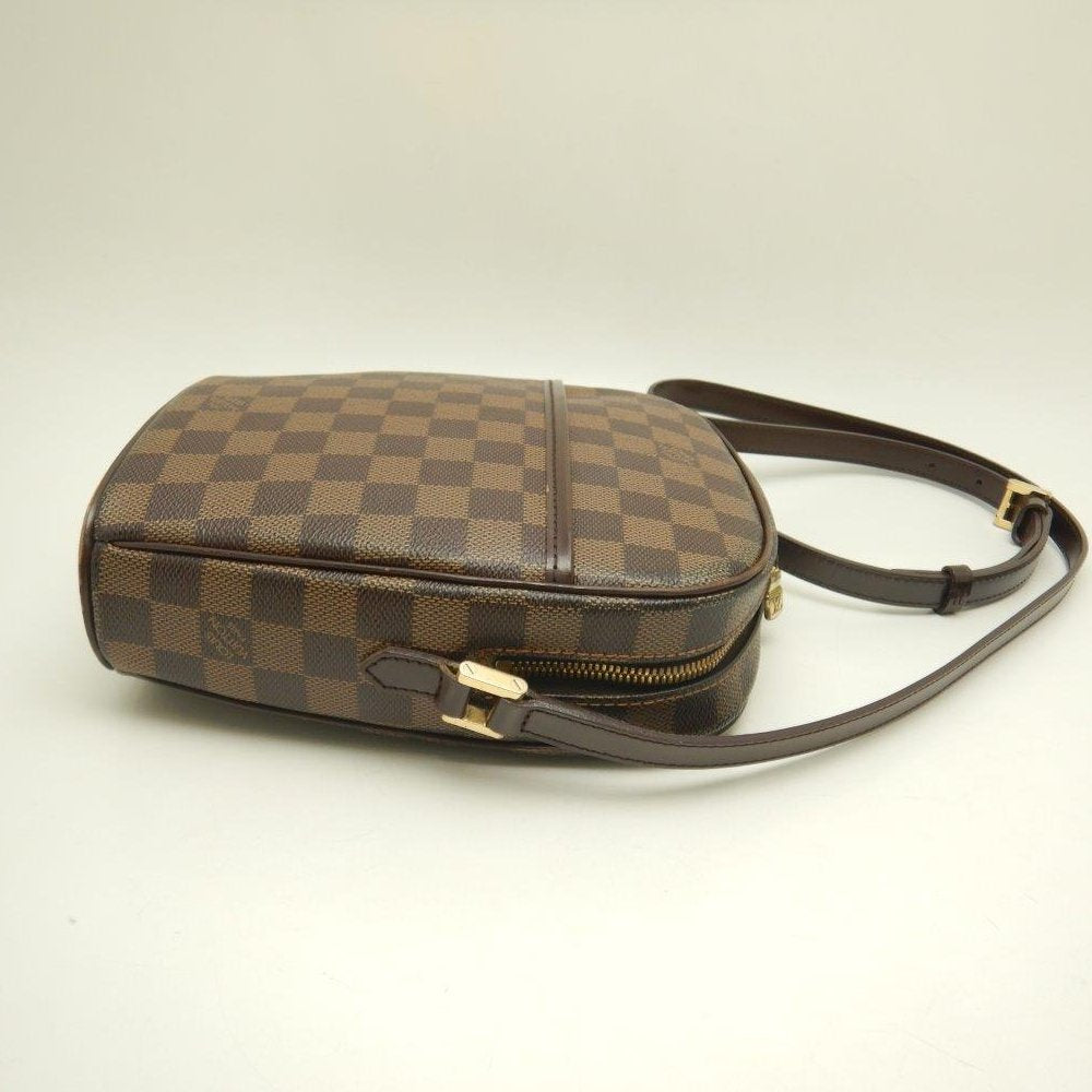 Louis Vuitton Damier Ipanema PM Ebene Shoulder Bag Brown