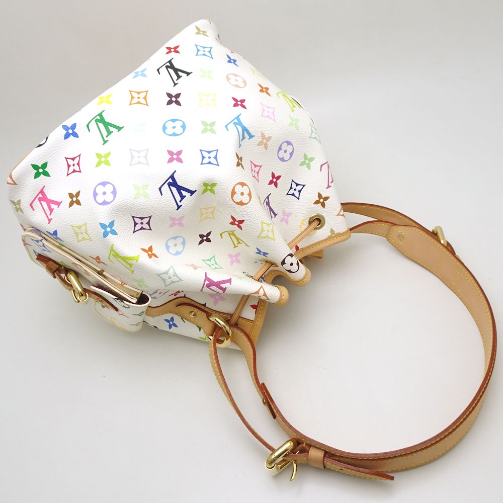Louis Vuitton Multicolor Petit Noe Bron Shoulder Bag White