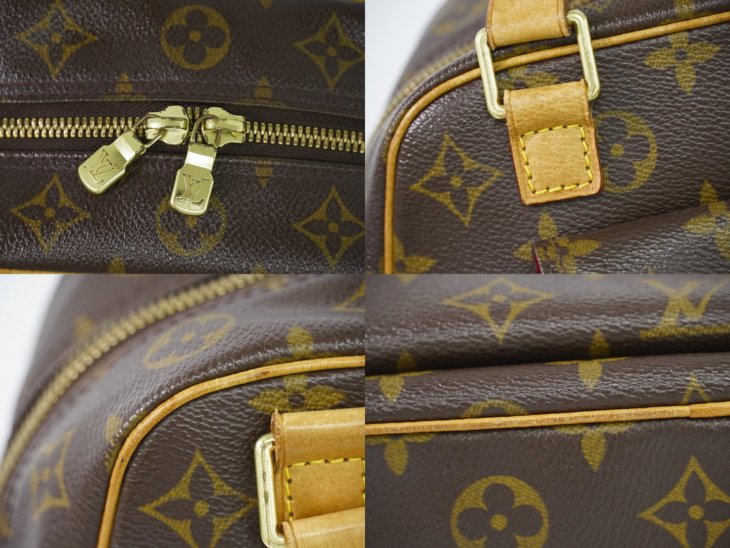 Louis Vuitton Excentri Cite Monogram Handbag Tote Bag Brown