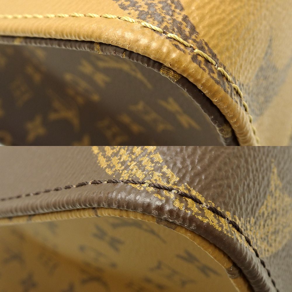 Louis Vuitton Monogram Giant Reverse On The Go MM Brown 2WAY Bag