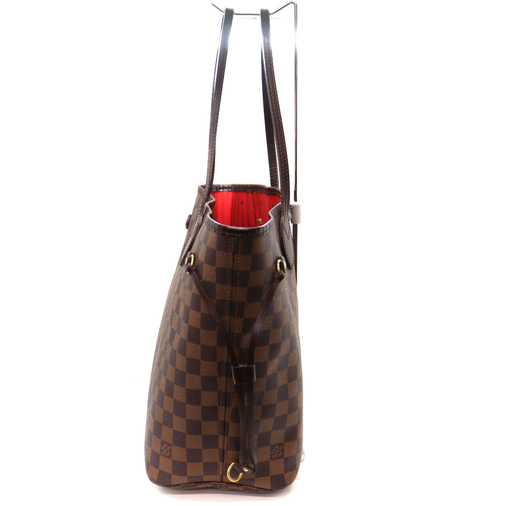 Louis Vuitton Neverfull MM Tote Bag Damier Canvas Ebene