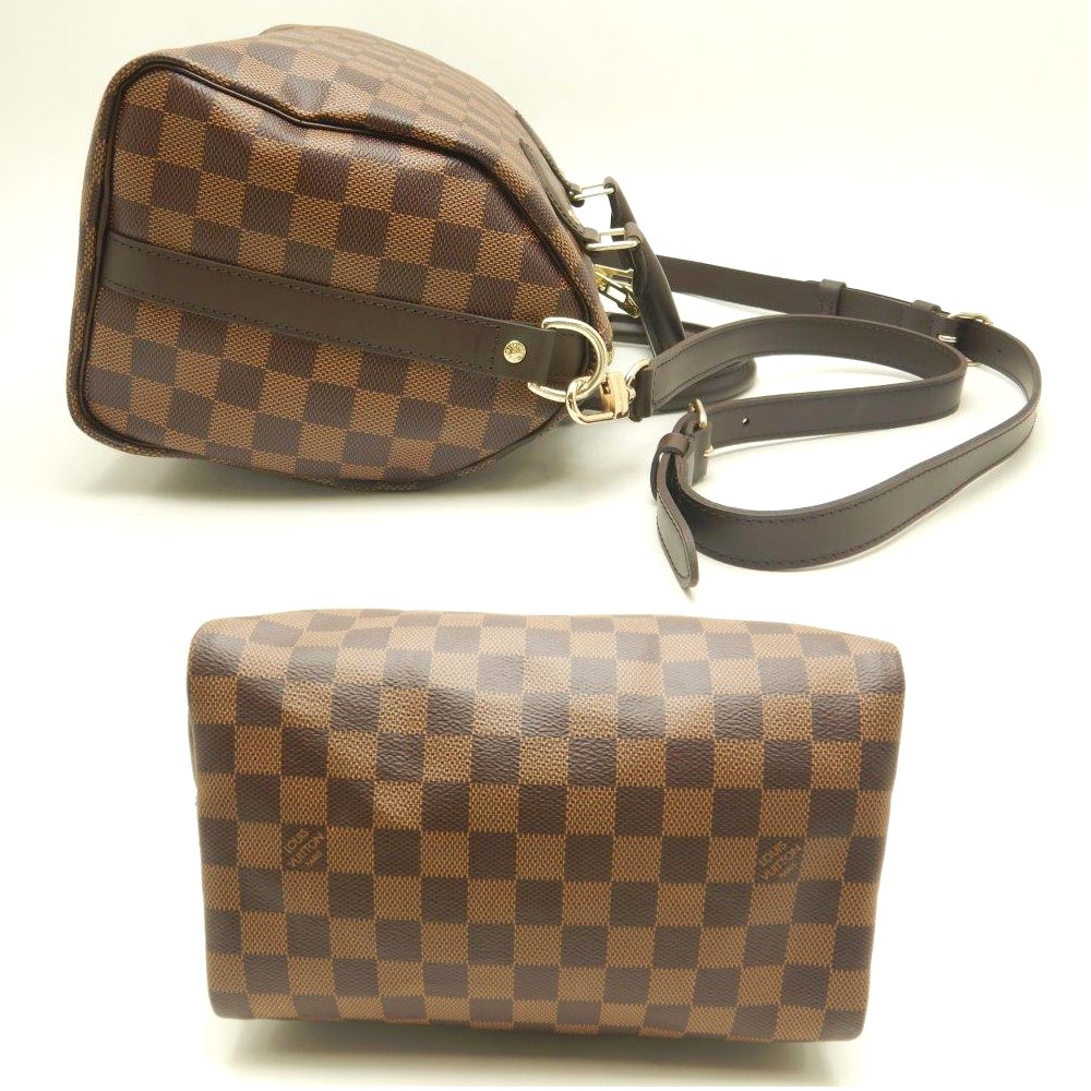Louis Vuitton Damier Speedy Bandouliere 25 Ebene 2WAY Bag Brown