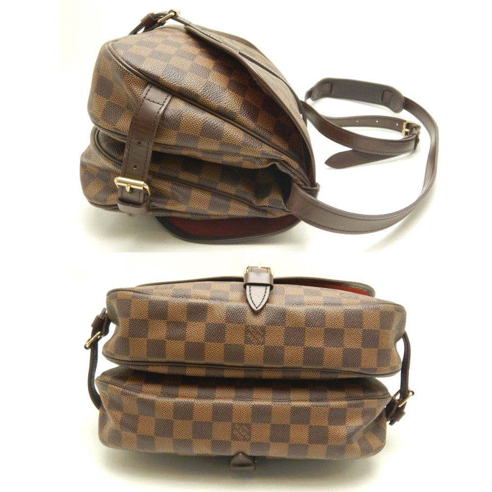 Louis Vuitton Damier Saumur 30 Ebene Shoulder Bag Brown