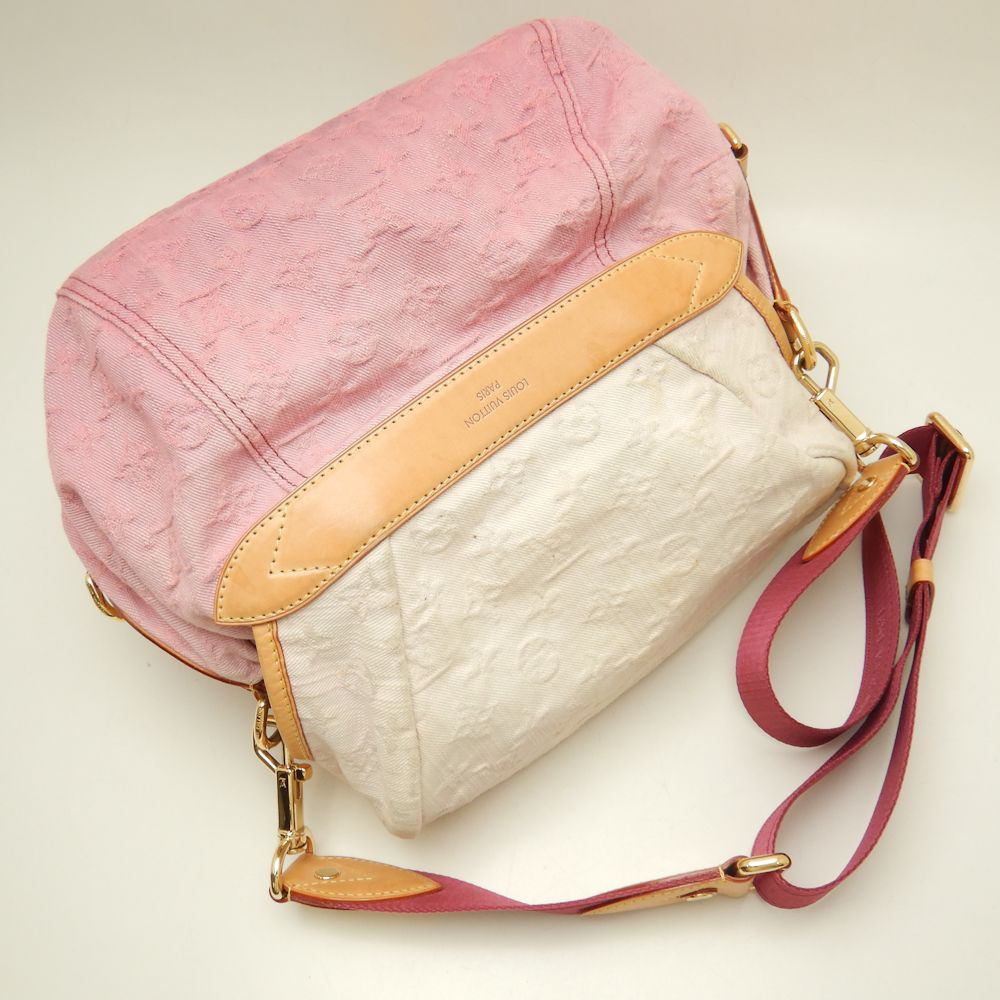 Louis Vuitton  Sunshine Monogram Denim Shoulder Bag Rose