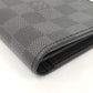 Louis Vuitton Portefeuille  Bifold Long Wallet Damier Graphite