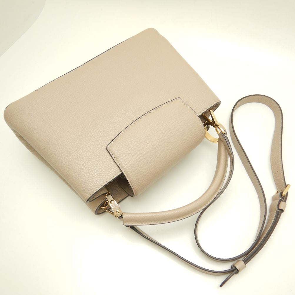 Louis Vuitton Capucines BB Shoulder Bag Taurillon Galle
