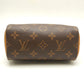 Louis Vuitton Monogram Speedy Crossbody Shoulder Bag Brown