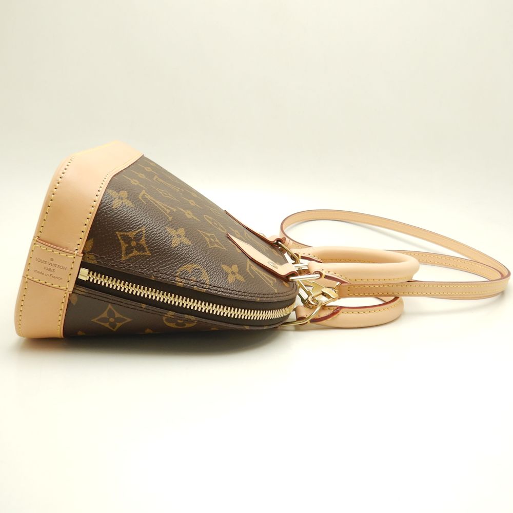 Louis Vuitton Monogram Alma BB Handbag Brown