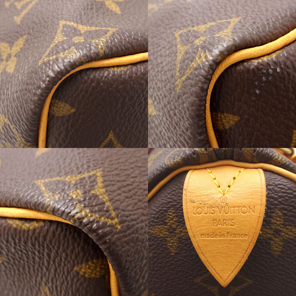 Louis Vuitton Monogram Speedy 25 Handbag Brown