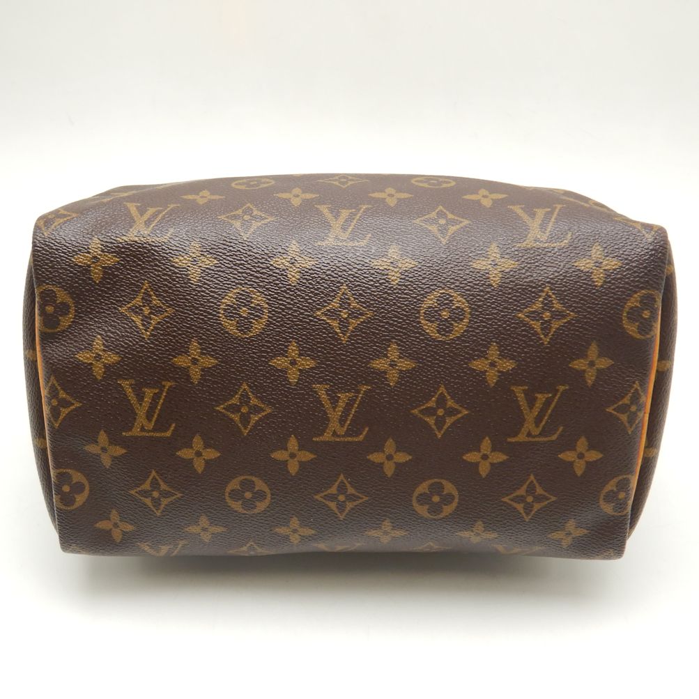 Louis Vuitton Monogram Speedy 25 Handbag Brown