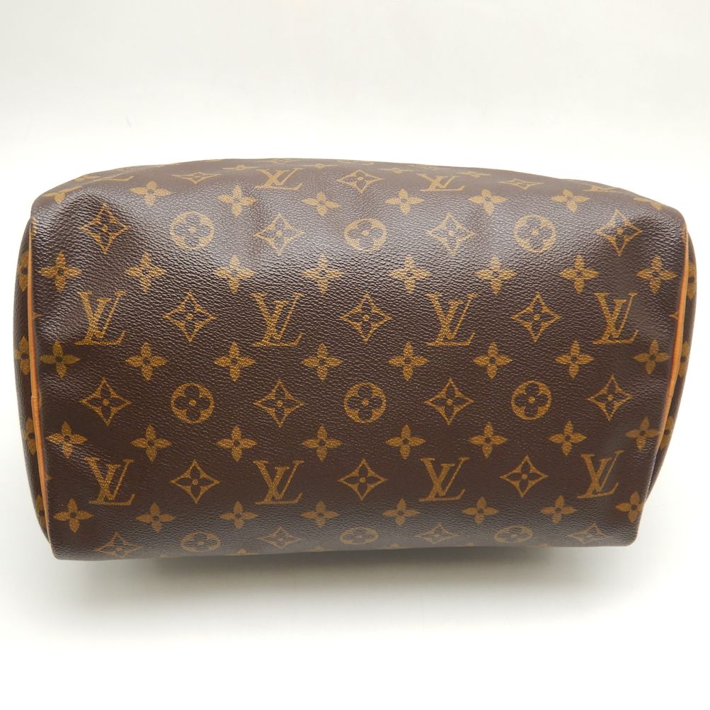 Louis Vuitton Monogram  Speedy 30 Handbag Brown
