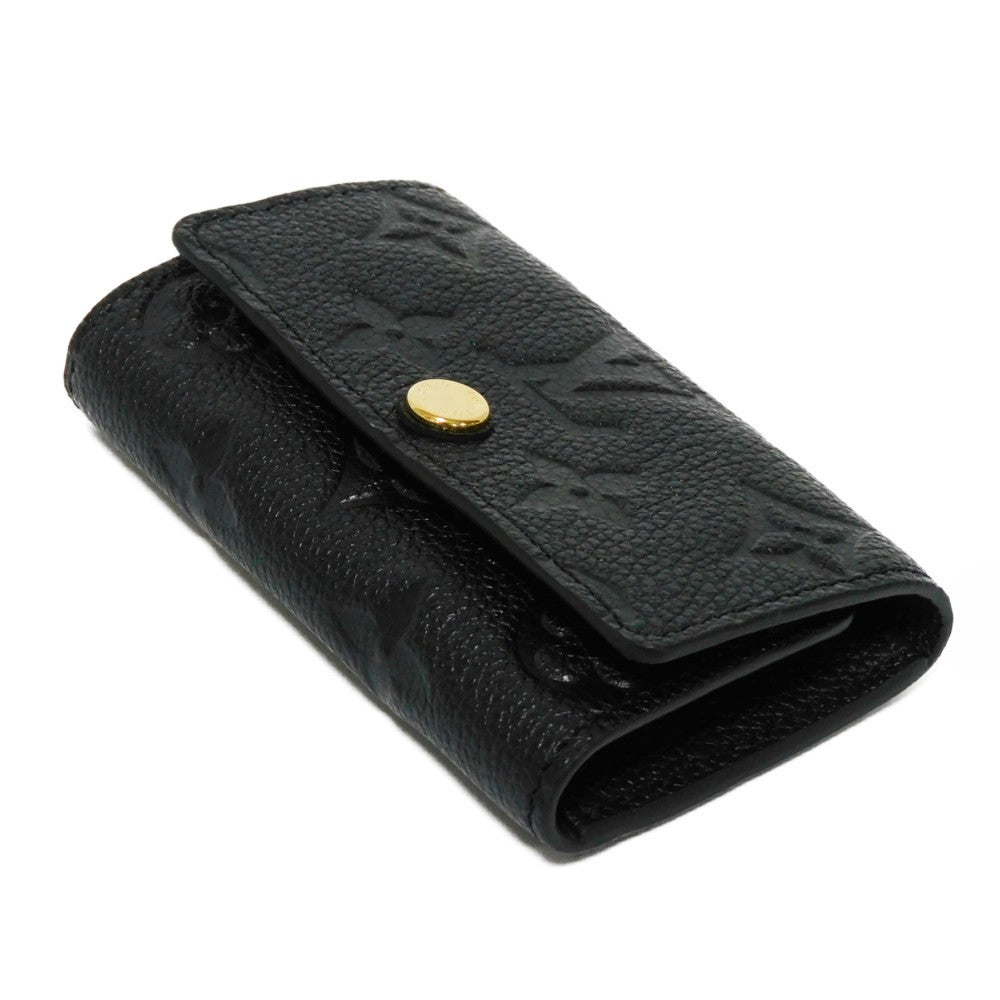 Louis Vuitton Key Case Multicle 6 Embossed Black
