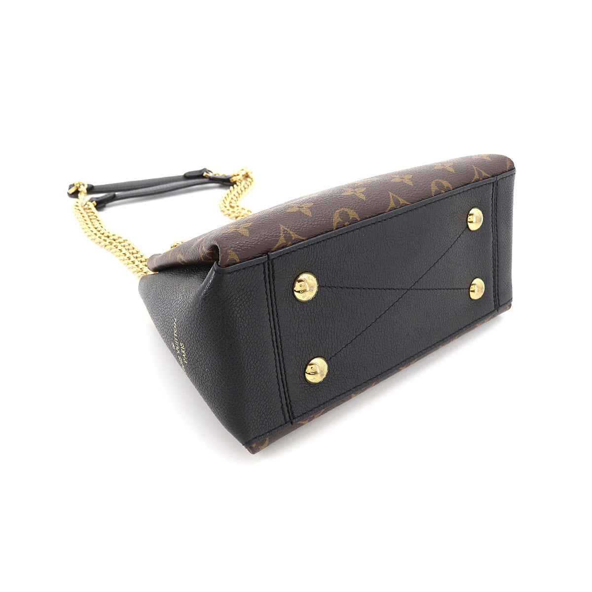 Louis Vuitton Monogram Surene BB Chain Shoulder Bag Leather Brown Noir