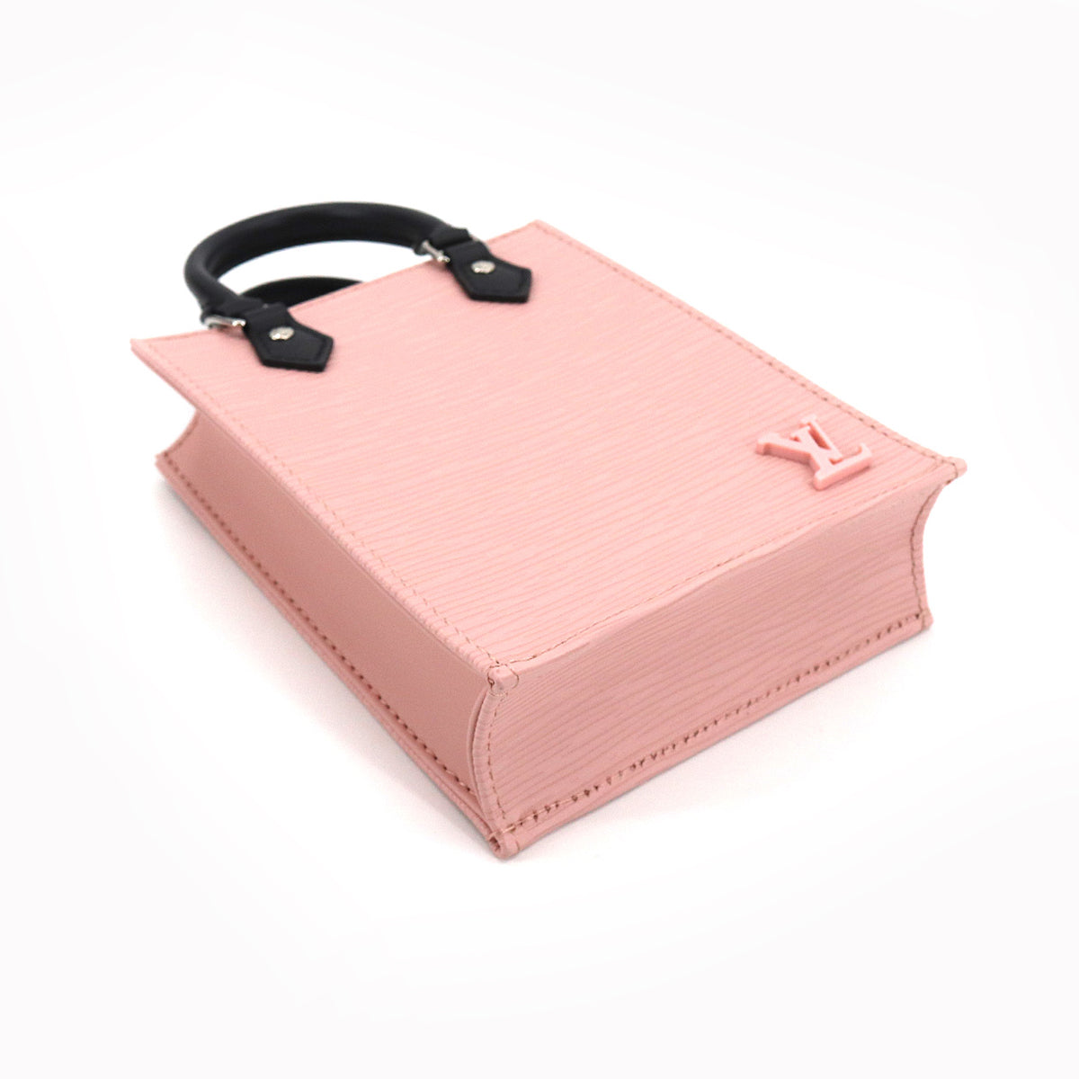 Louis Vuitton Epi Petit Sac Plat 2way Hand Shoulder Bag Rose Ballerine
