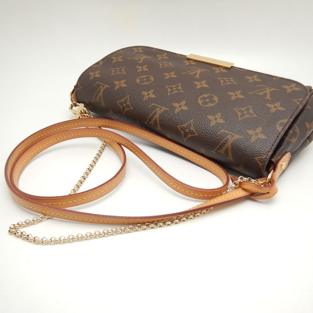 Louis Vuitton Monogram Favorite PM Shoulder Bag Brown
