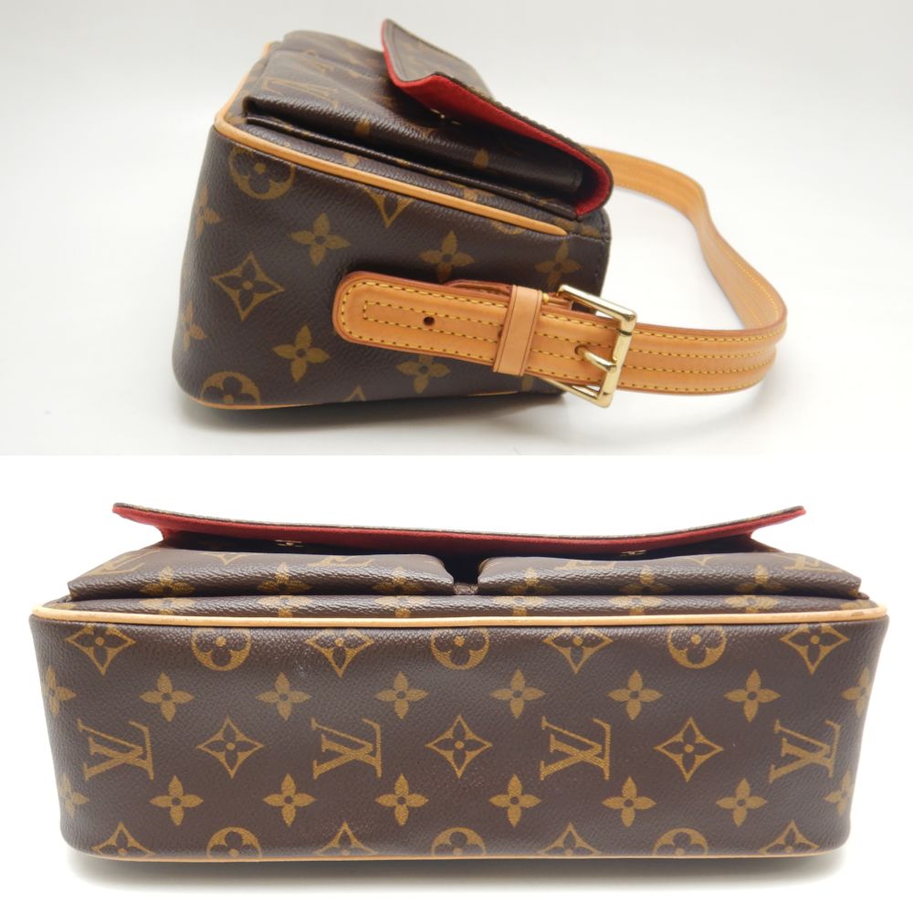 Louis Vuitton Monogram Viva Cite MM Shoulder Bag Brown