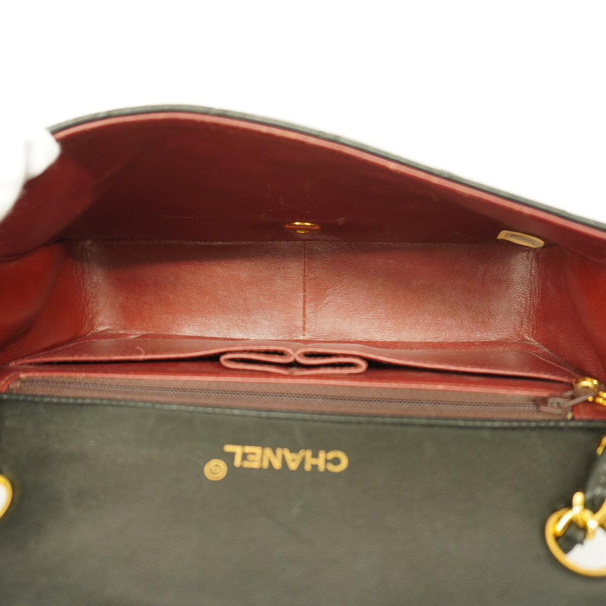 Chanel Shoulder Bag Matelasse Single Chain Lambskin Black
