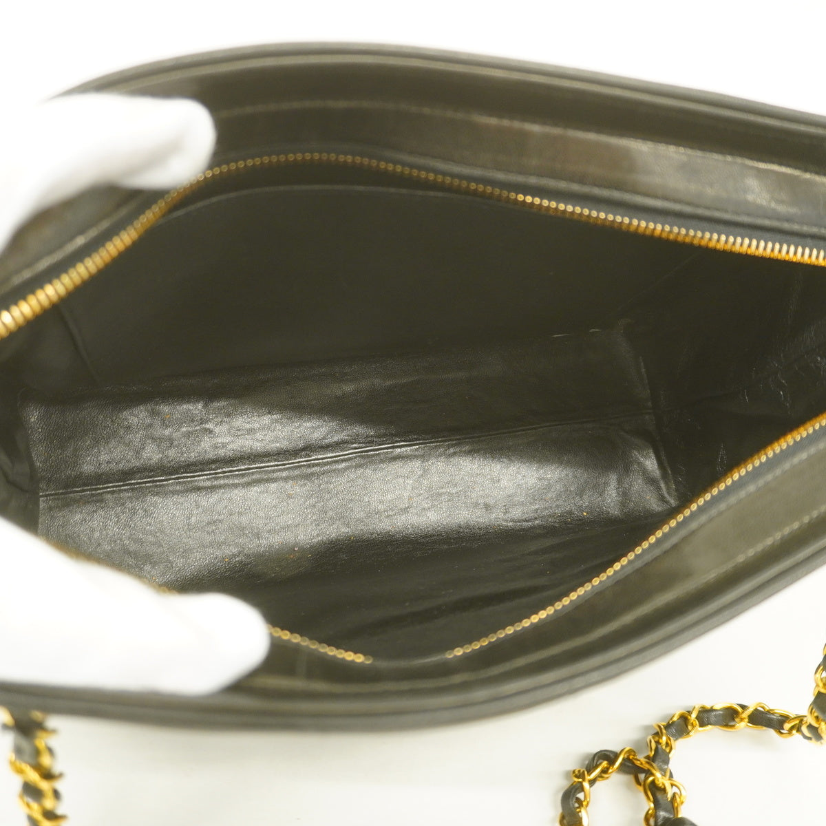 Chanel Shoulder Bag Matelasse Chain Lambskin Black