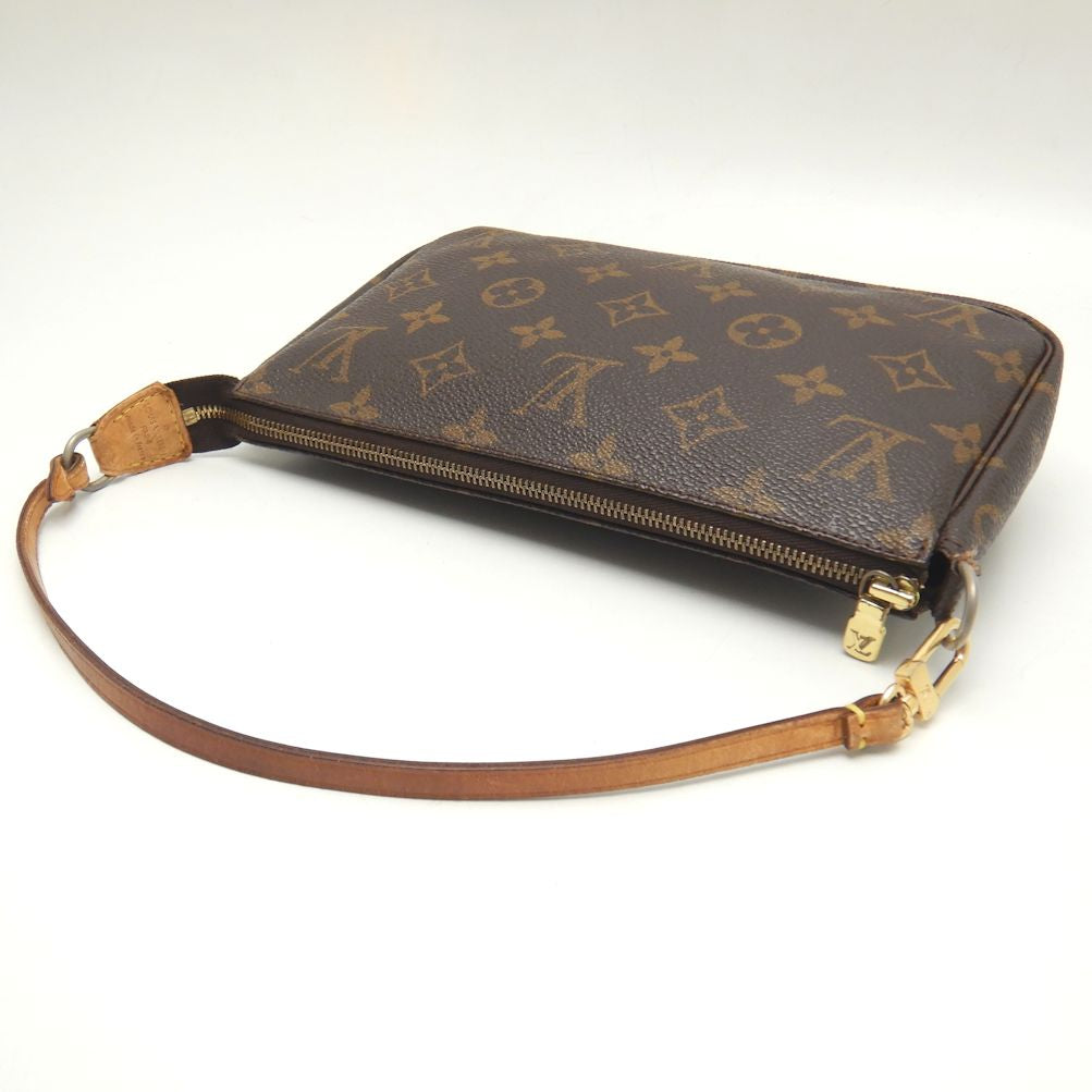 Louis Vuitton Monogram  Accessory Pouch Handbag Brown