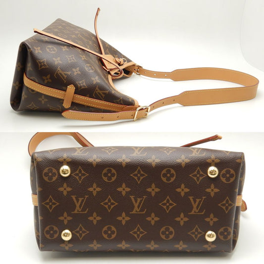 Louis Vuitton Monogram Carryall NM PM Shoulder Bag Brown