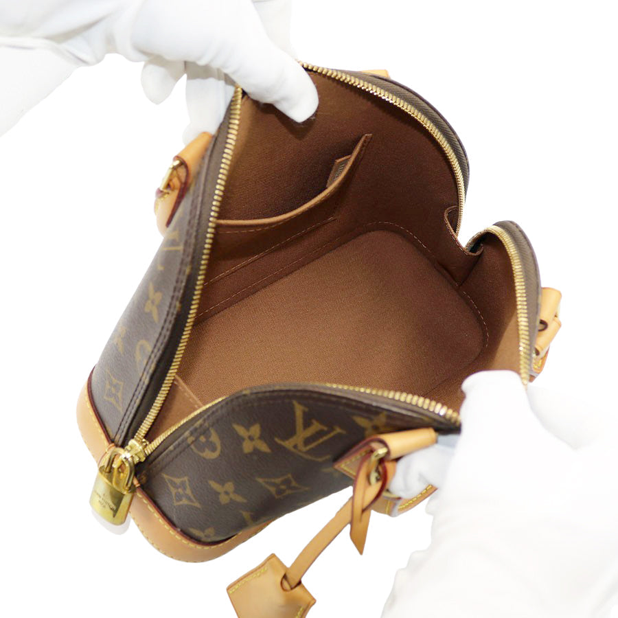 Louis Vuitton Alma BB Monogram Brown 2way Handbag