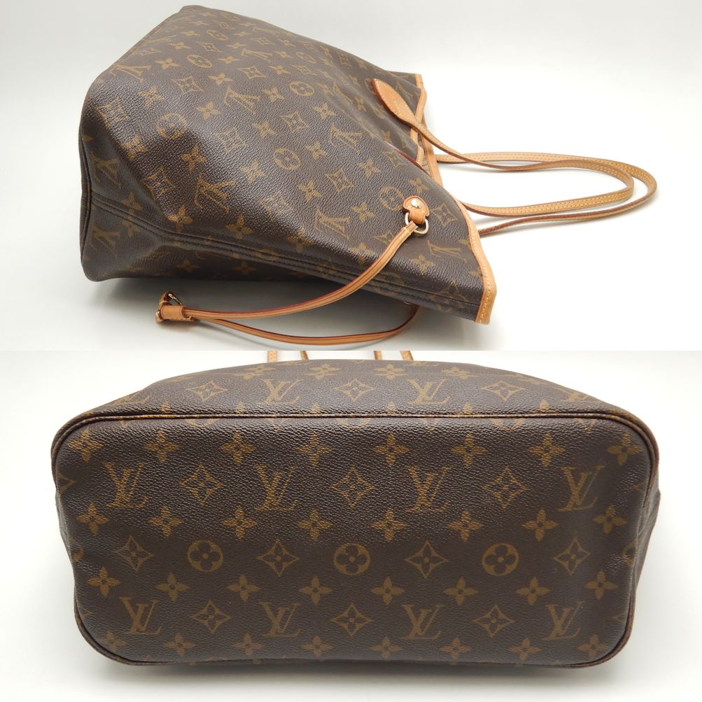 Louis Vuitton Monogram Neverfull MM Tote Bag Brown
