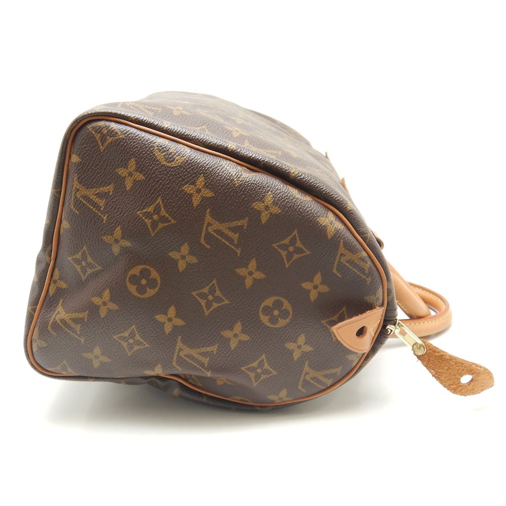 Louis Vuitton Monogram Speedy 30 Handbag Brown