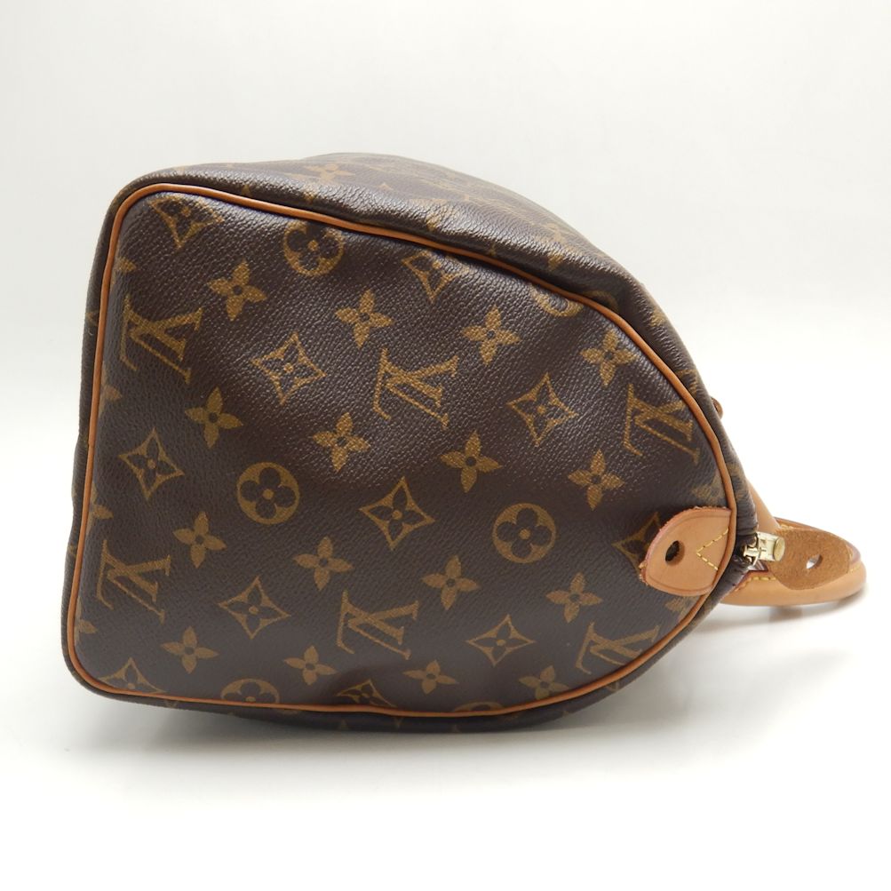 Louis Vuitton Monogram Speedy 30 Handbag Brown