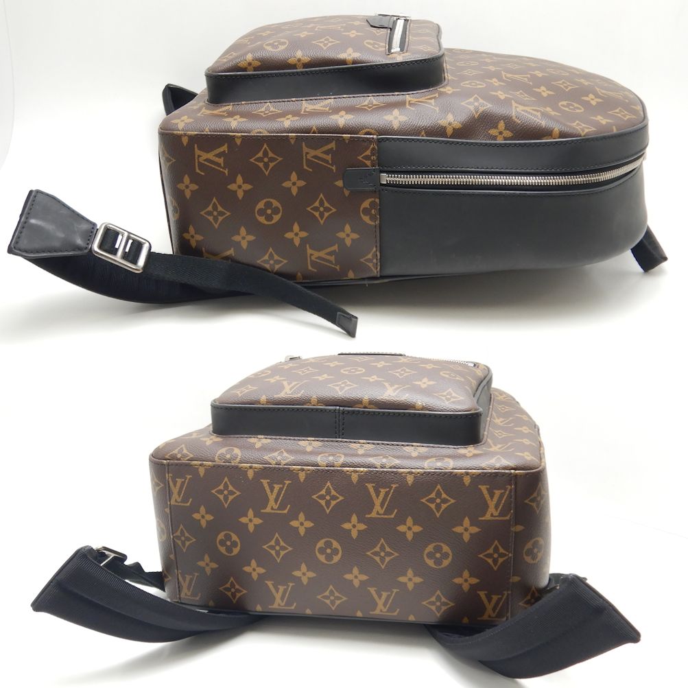 Louis Vuitton Josh Rucksack Backpack Monogram Macassar Brown Black