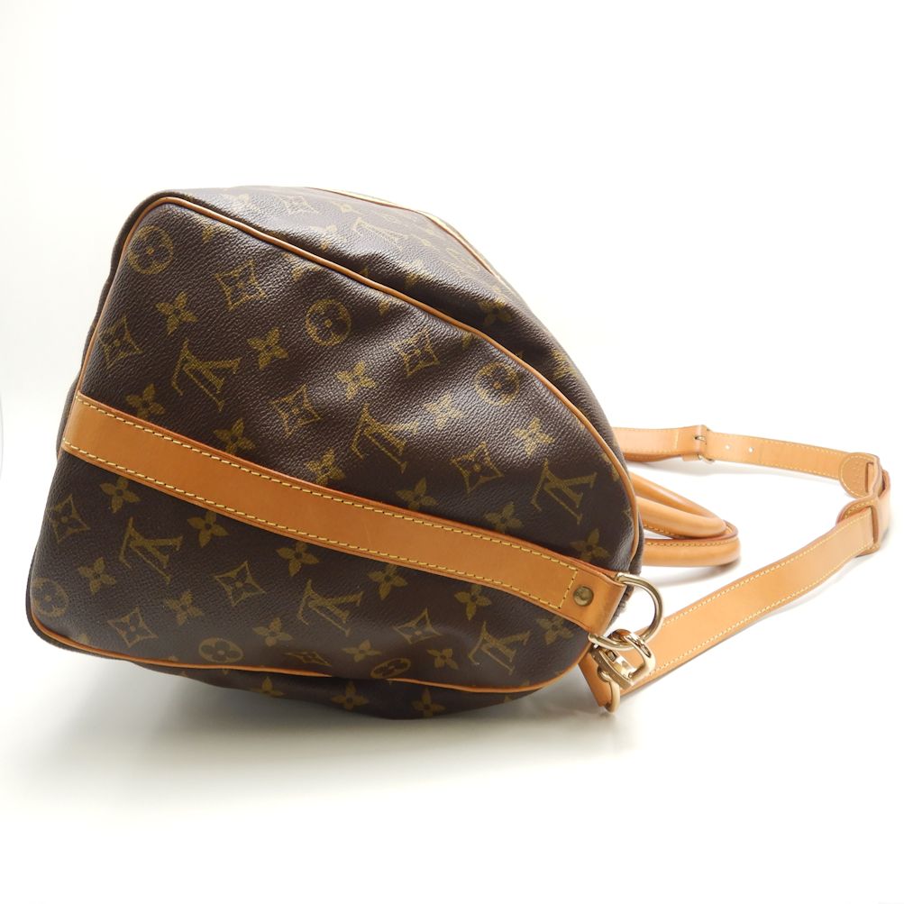 Louis Vuitton Monogram Keepall Bandouliere 45 Boston Bag Brown